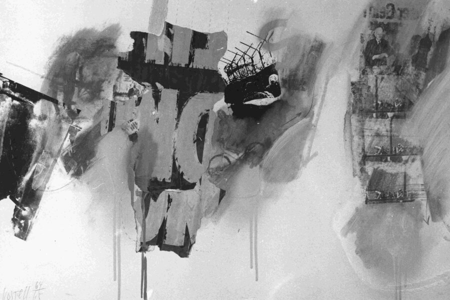 Wolf Vostell, „No“, 1964–1965, 65x100 cm, Verwischung